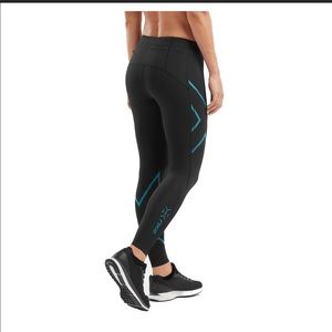 2XU Women's MCS Run Compression Tights Small Black Blue